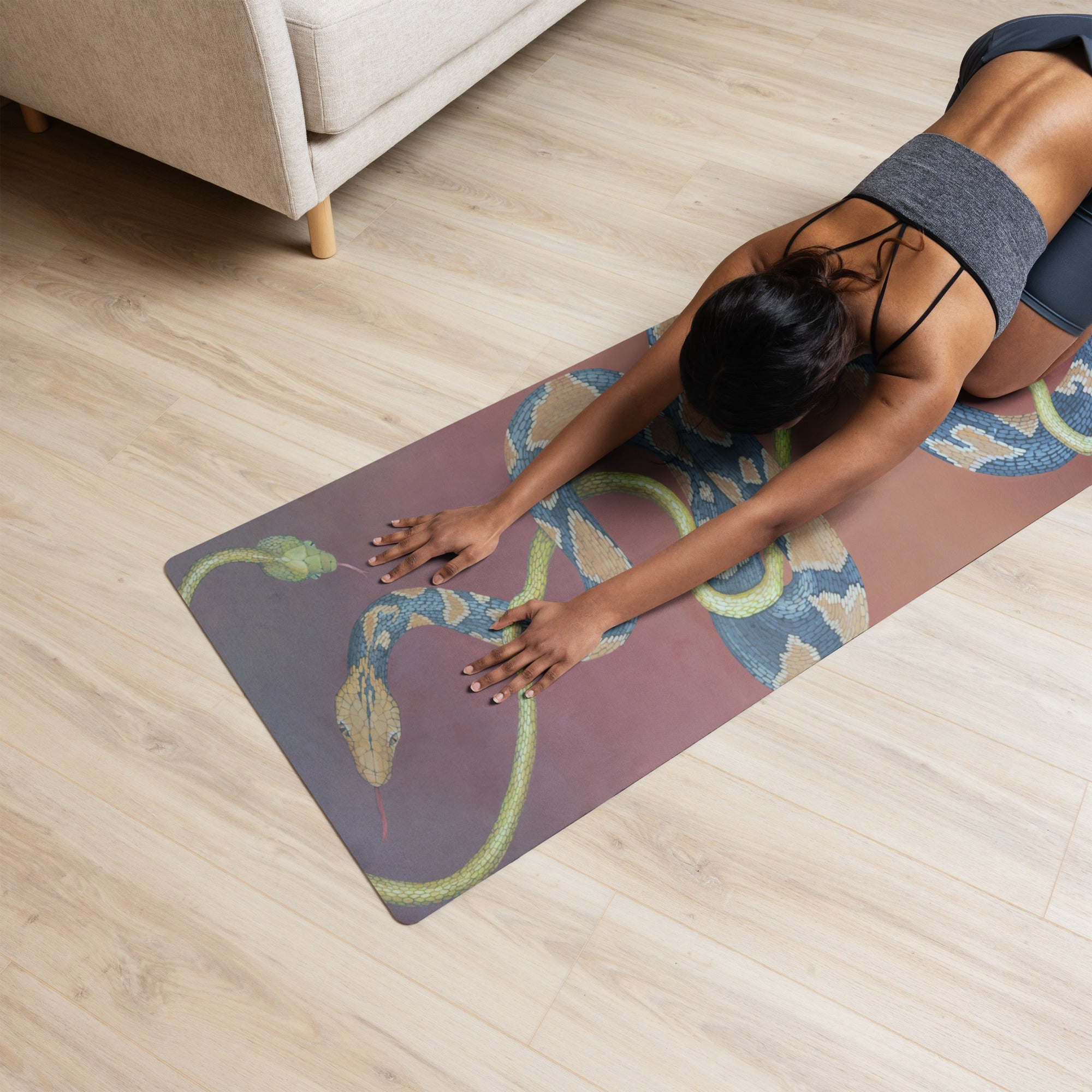 Our beautifully crafted non-skid yoga mats are the perfect format for showcasing Defiance textiles. They feature a buttery soft micro-suede surface and come with a strap for carrying. They are nicely sized at 24" X 68". 